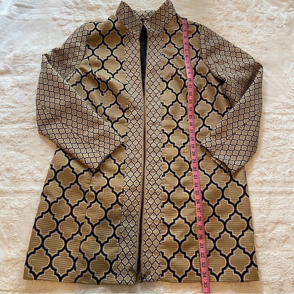 SPANNER Womens Coatigan 3/4 L Sz XL Tan Officewear Business Casual Sophisticated - Picture 10 of 12